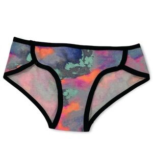 PINK VICTORIA’S SECRET WATERCOLOR EXTRA LOW RISE HIPSTER UNDERWEAR